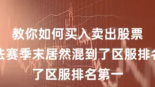 教你如何买入卖出股票的方法赛季末居然混到了区服排名第一